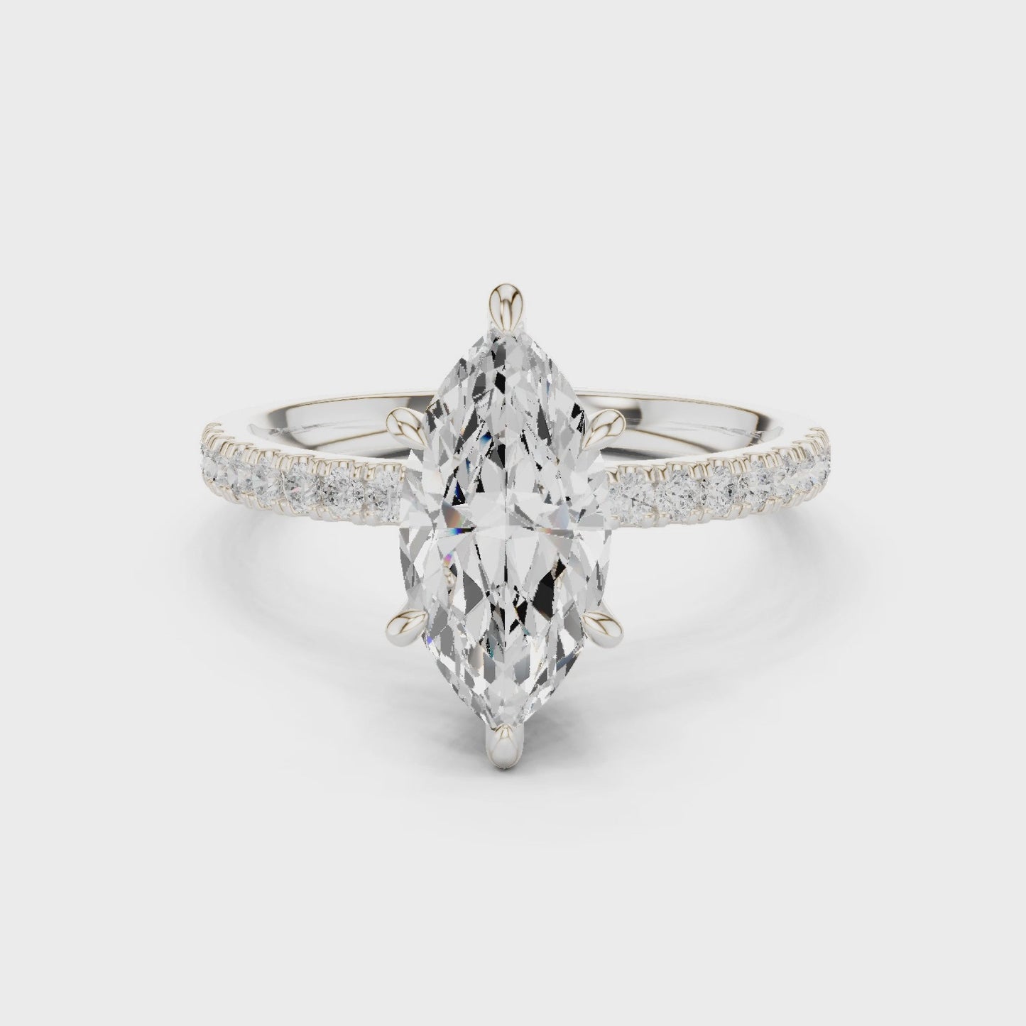 Apex Marquise Diamond Solitaire Ring