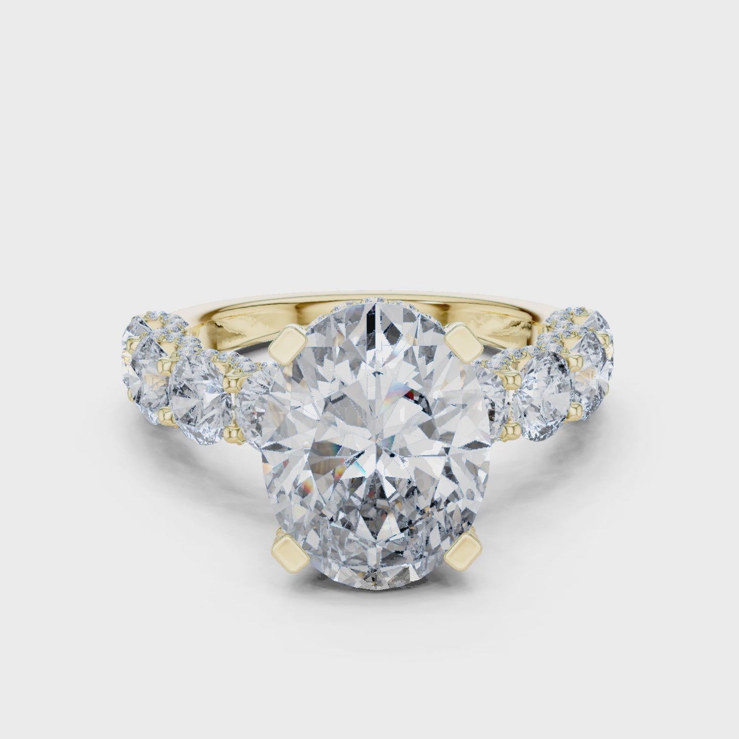 Aurielle Oval Diamond Cluster Ring