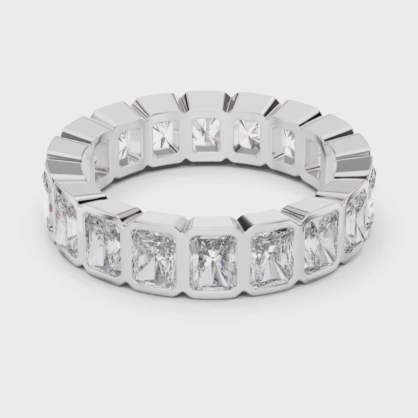 Frame Theory Princess Cut Diamond Eternity Band Ring