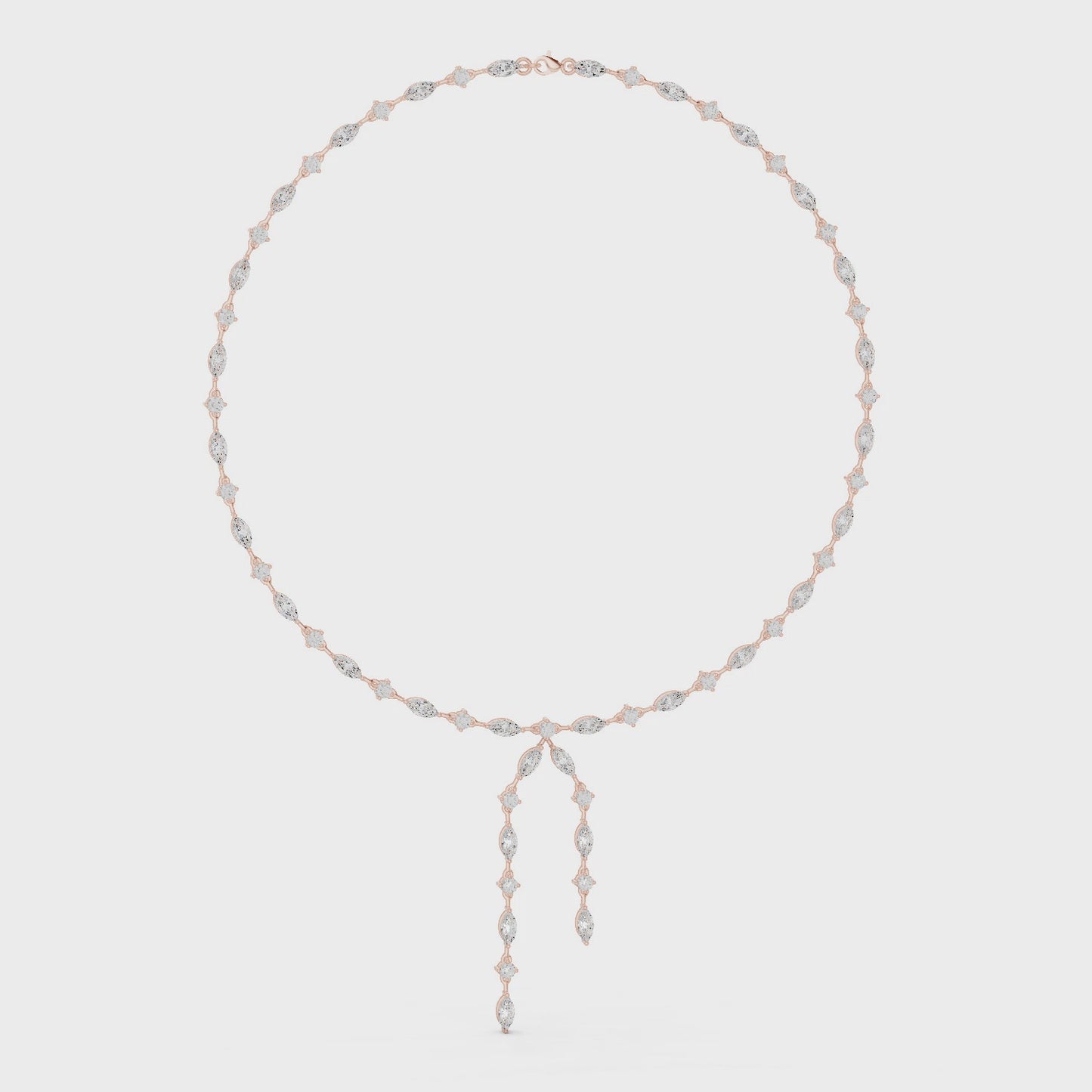 Elegant Everyday Luxury Pendant Marquise Diamond Drop Necklace