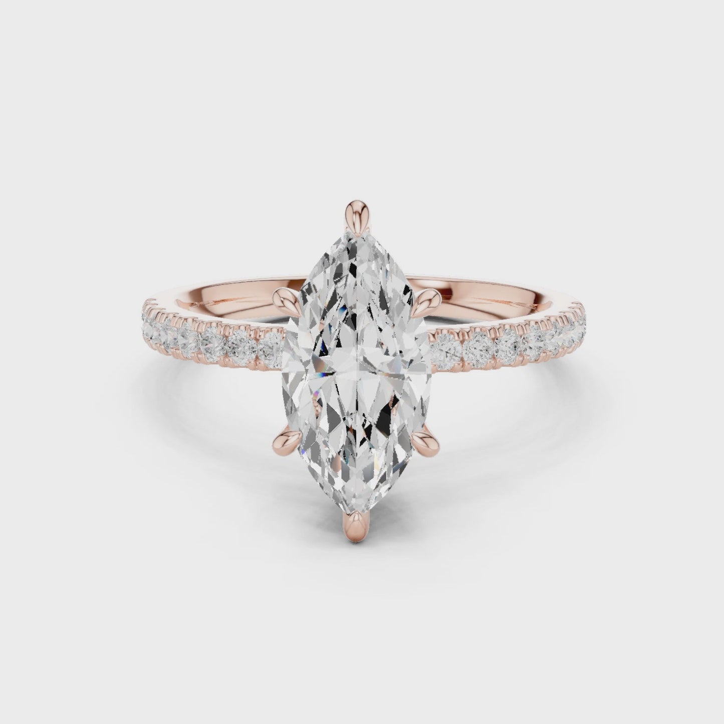 Apex Marquise Diamond Solitaire Ring