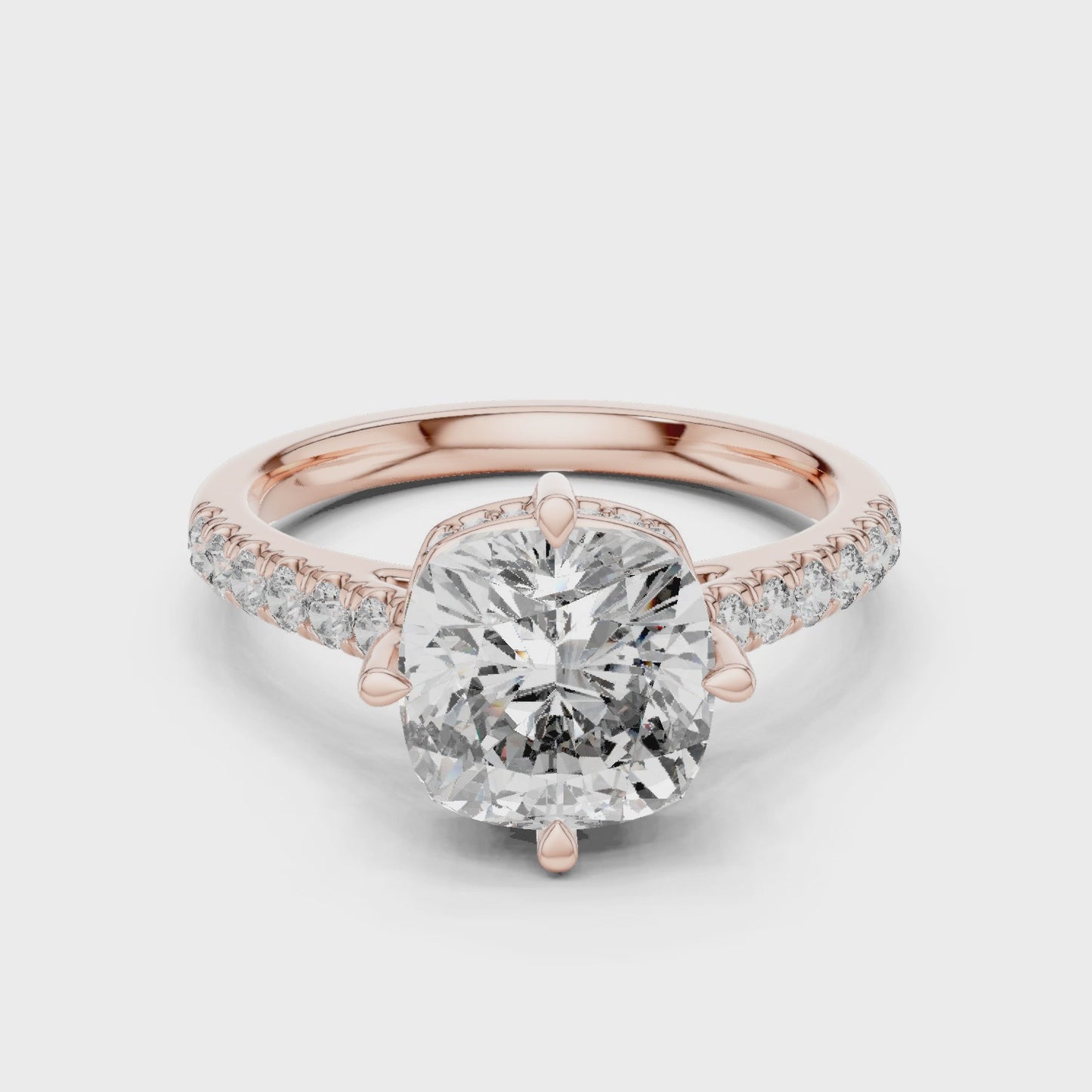 Lunara Classic Elegance Cushion Cut Solitaire Ring