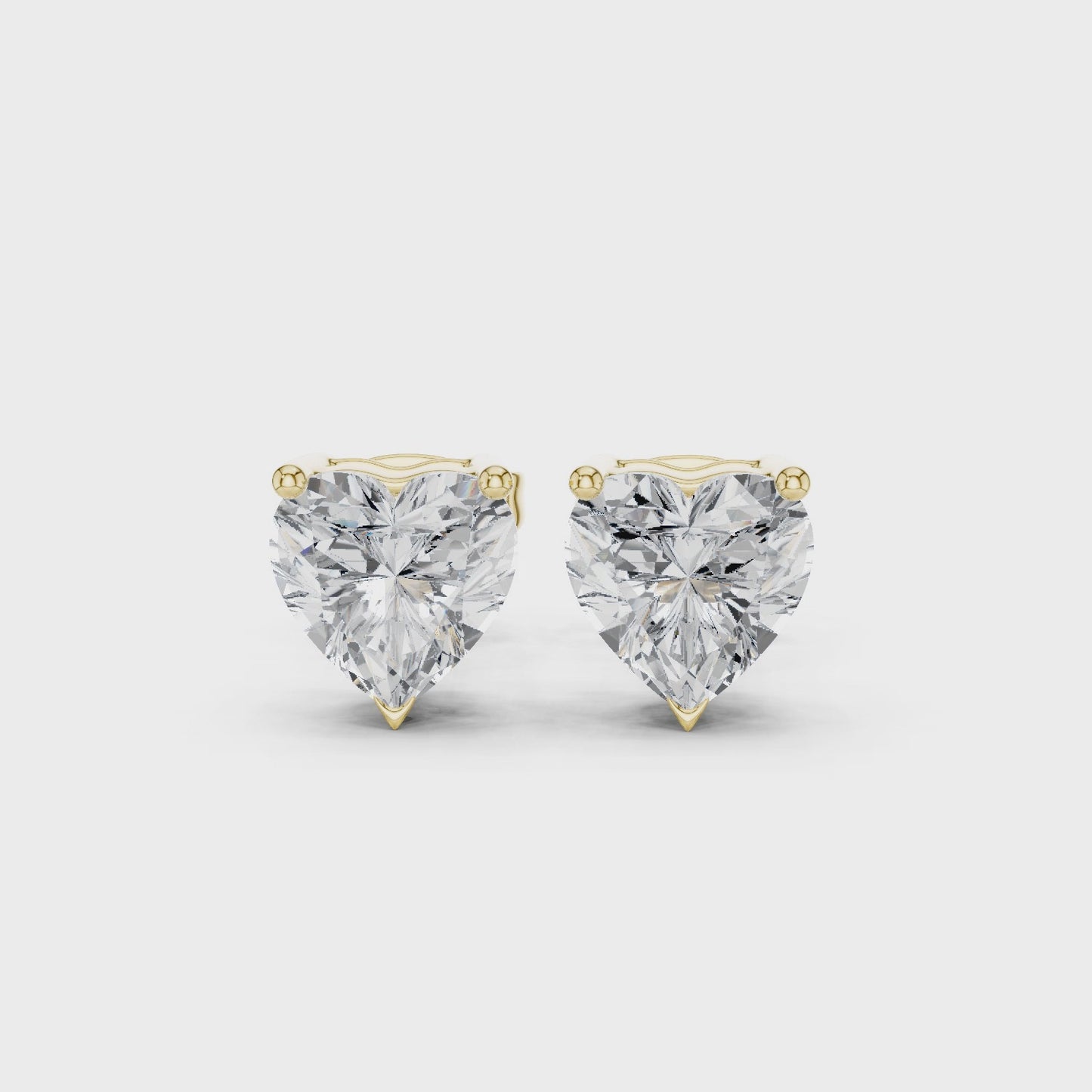 Heart of Forever Diamond Stud Earrings