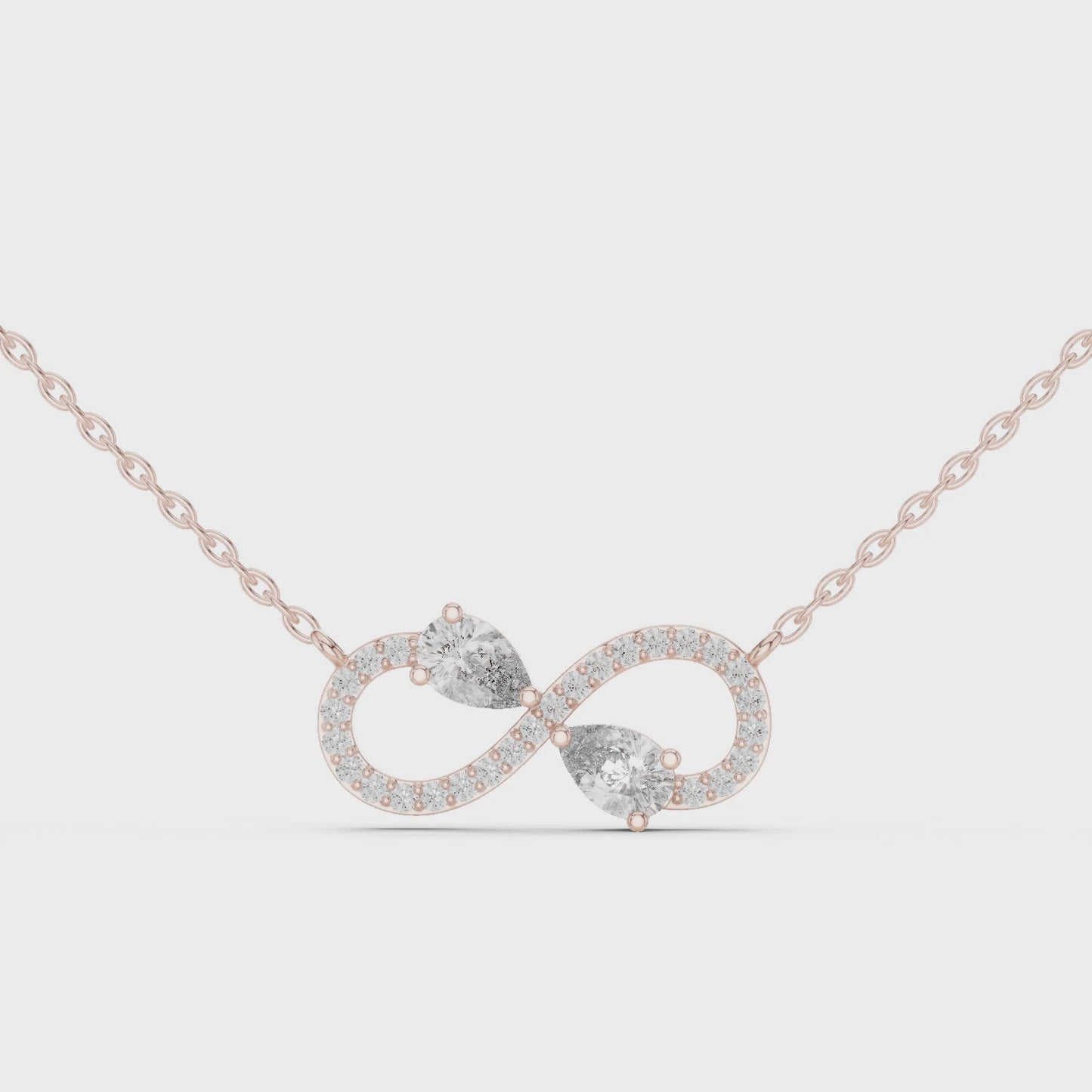 Infinity Diamond Pendant Necklace