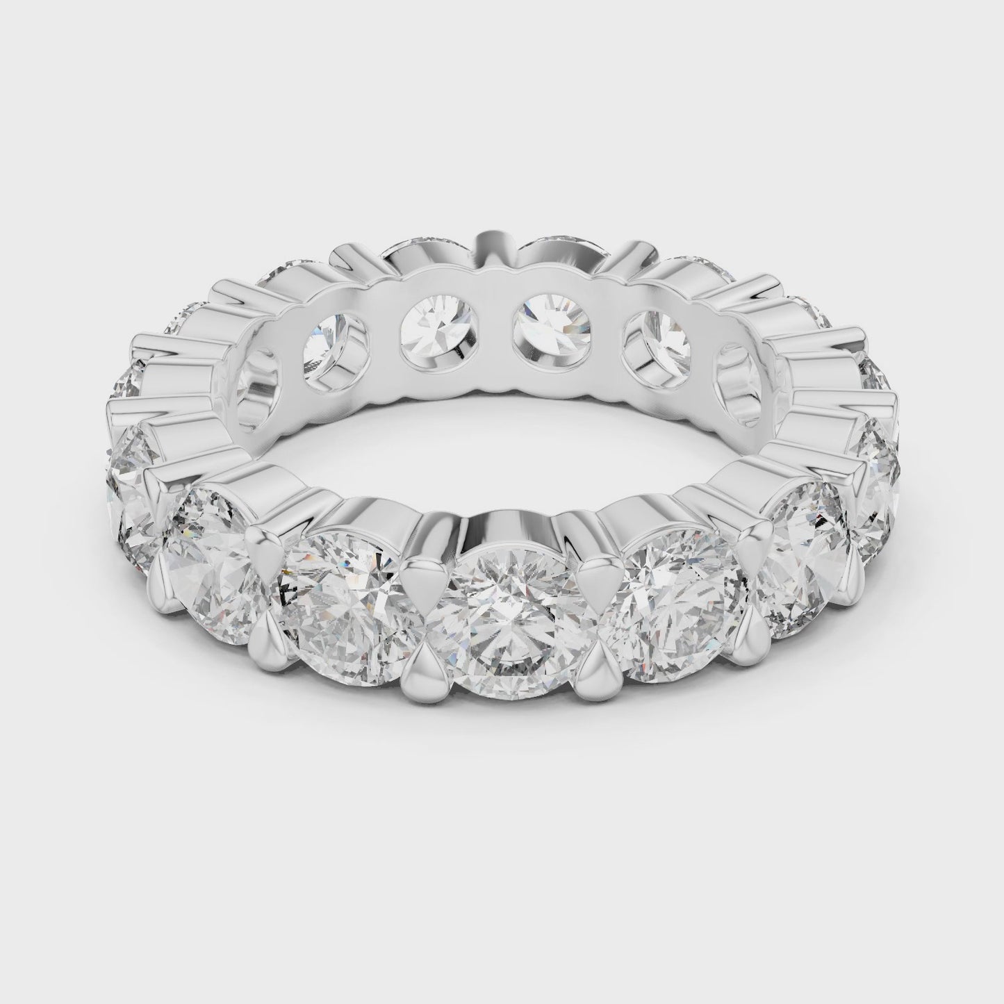 Infinite Orbit Round Diamond Eternity Band Ring