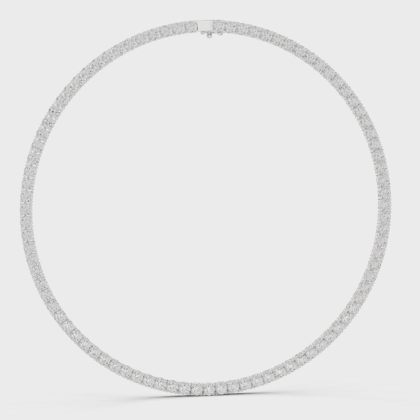 Timeless Everyday Luxury Round Diamond Tennis Necklace