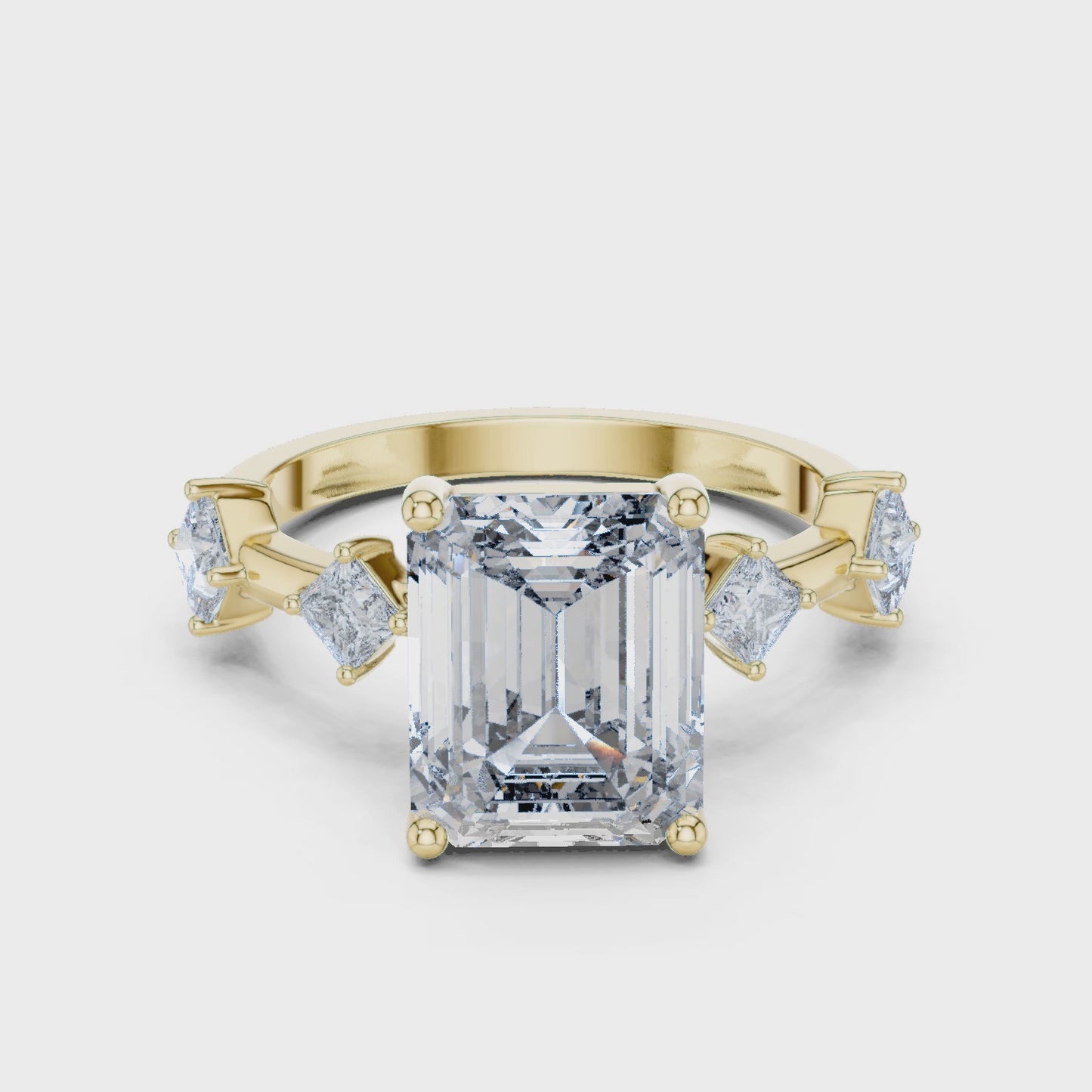 Velmora Emerald Trilogy Ring
