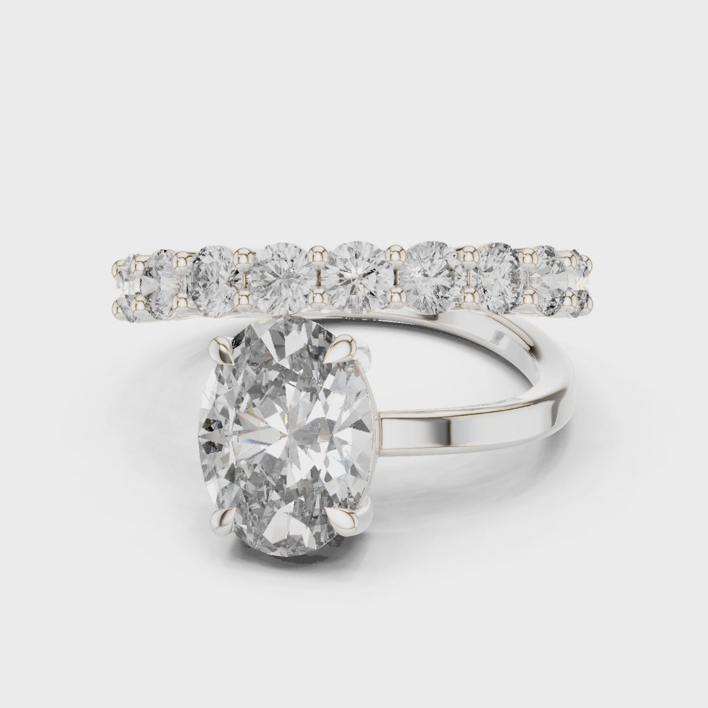 Solivara Orbit Contemporary Luxury Oval Ring