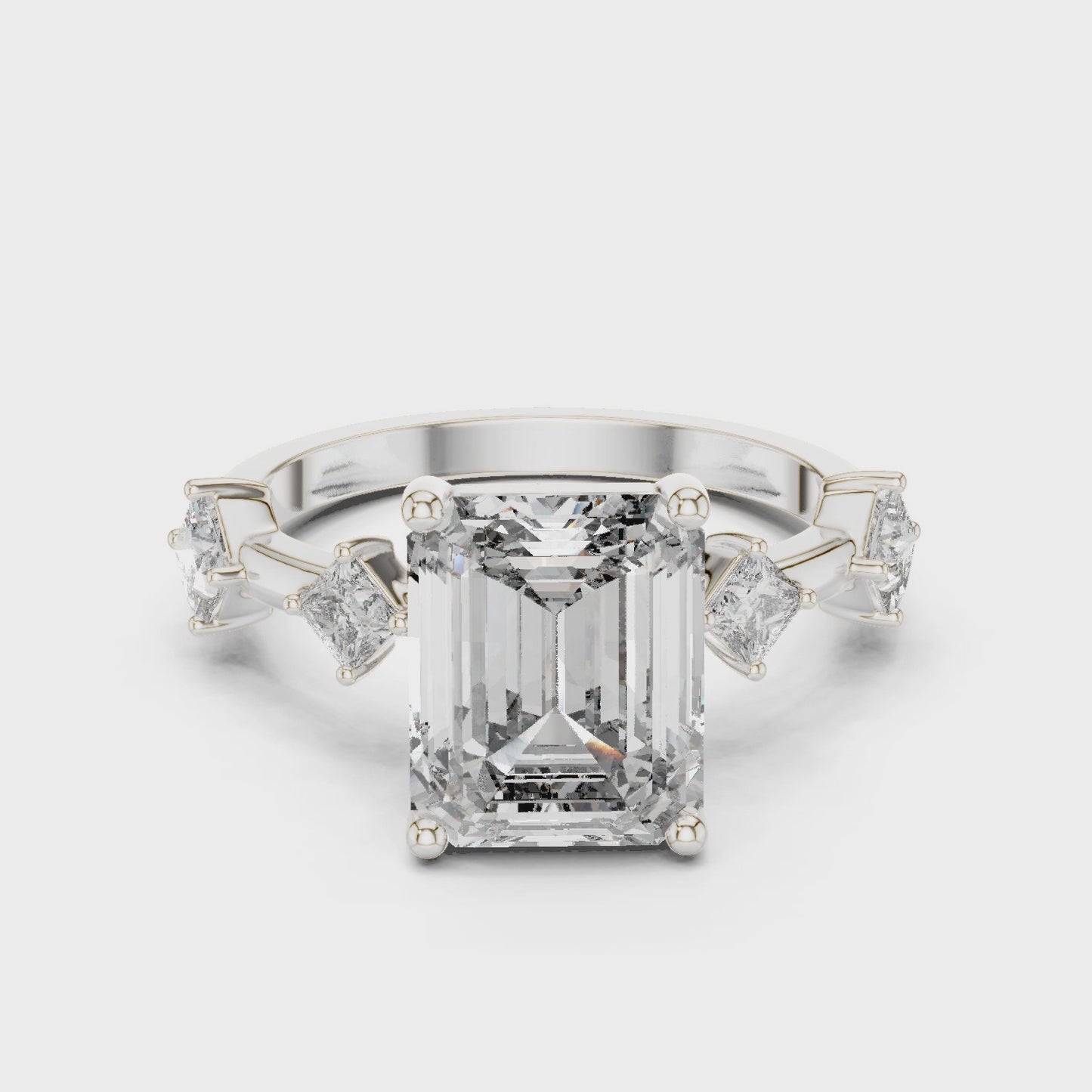 Velmora Emerald Trilogy Ring