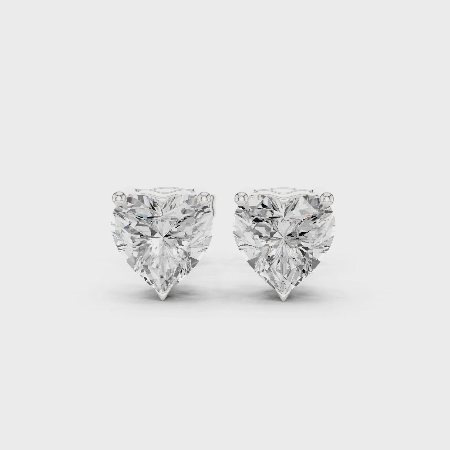 Heart of Forever Diamond Stud Earrings
