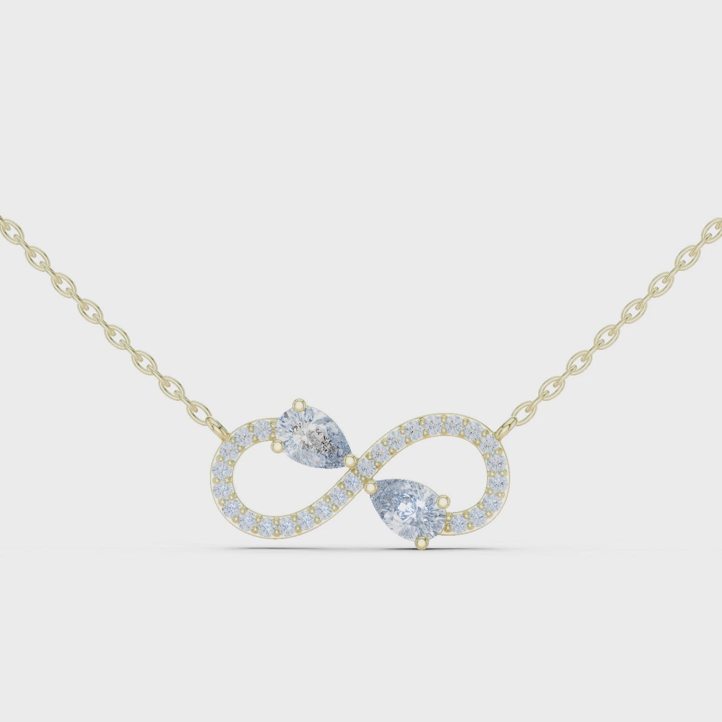 Infinity Diamond Pendant Necklace