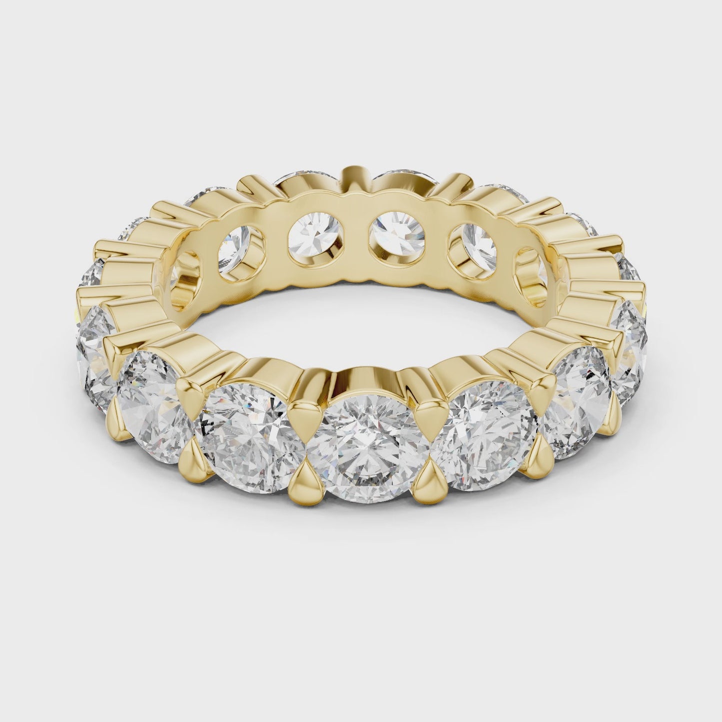 Infinite Orbit Round Diamond Eternity Band Ring