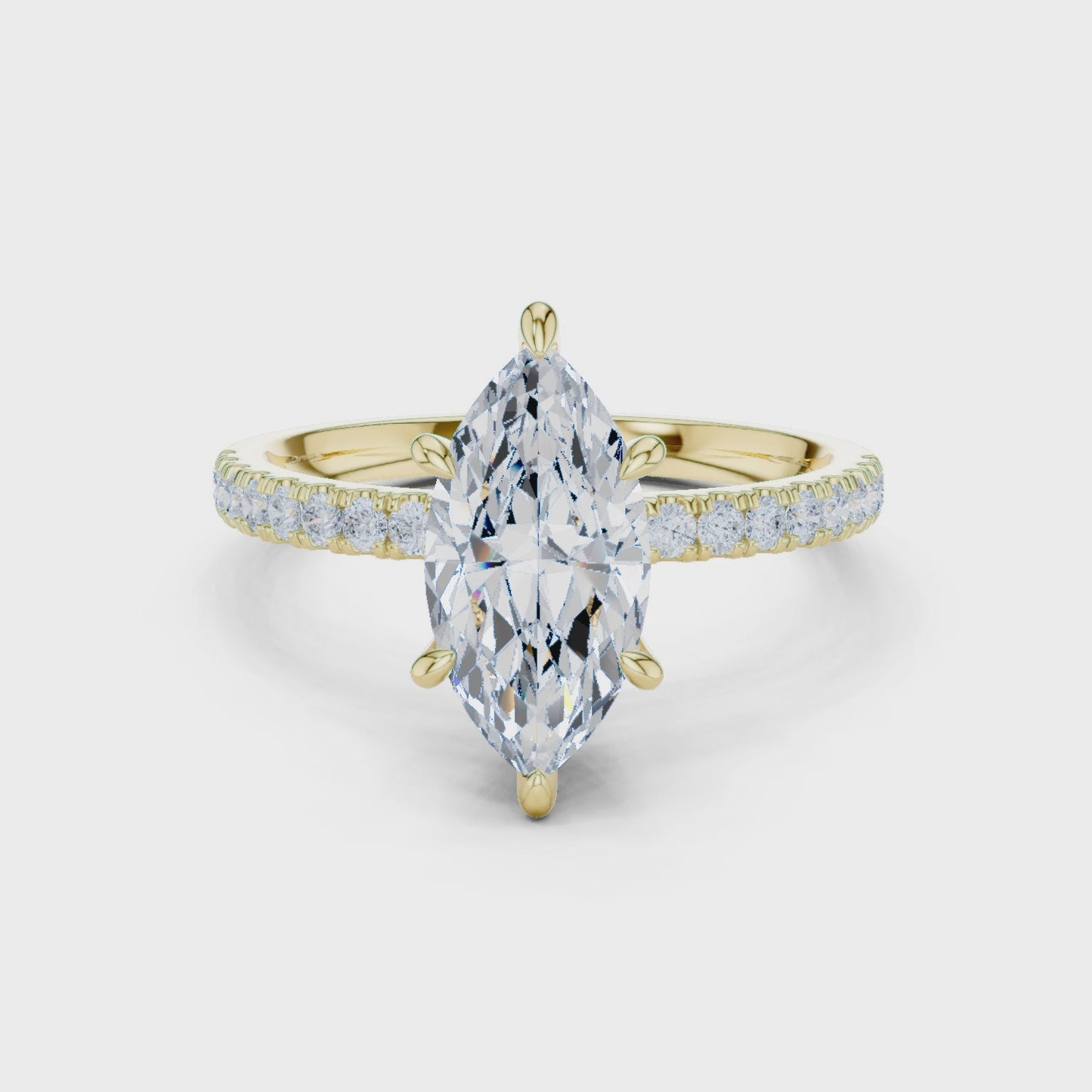 Apex Marquise Diamond Solitaire Ring