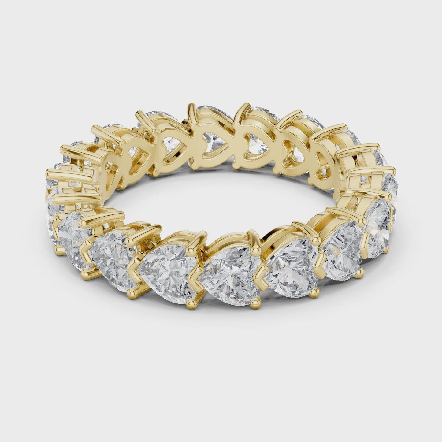 Pulse Icon Heart Diamond Eternity Band Ring