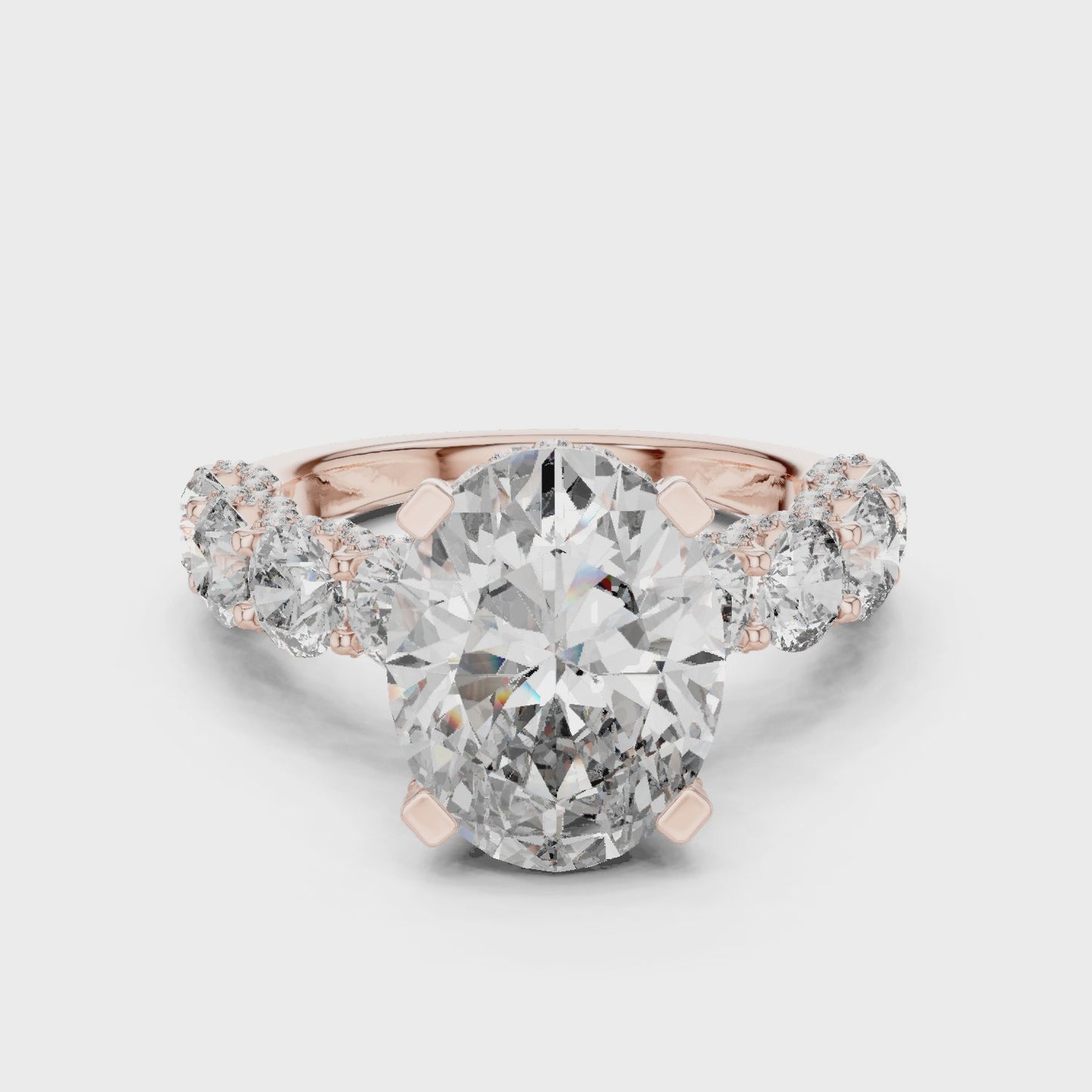 Aurielle Oval Diamond Cluster Ring