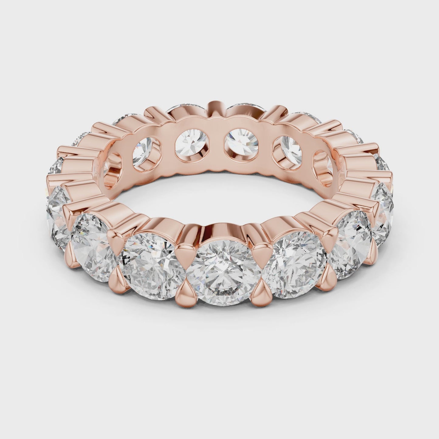 Infinite Orbit Round Diamond Eternity Band Ring