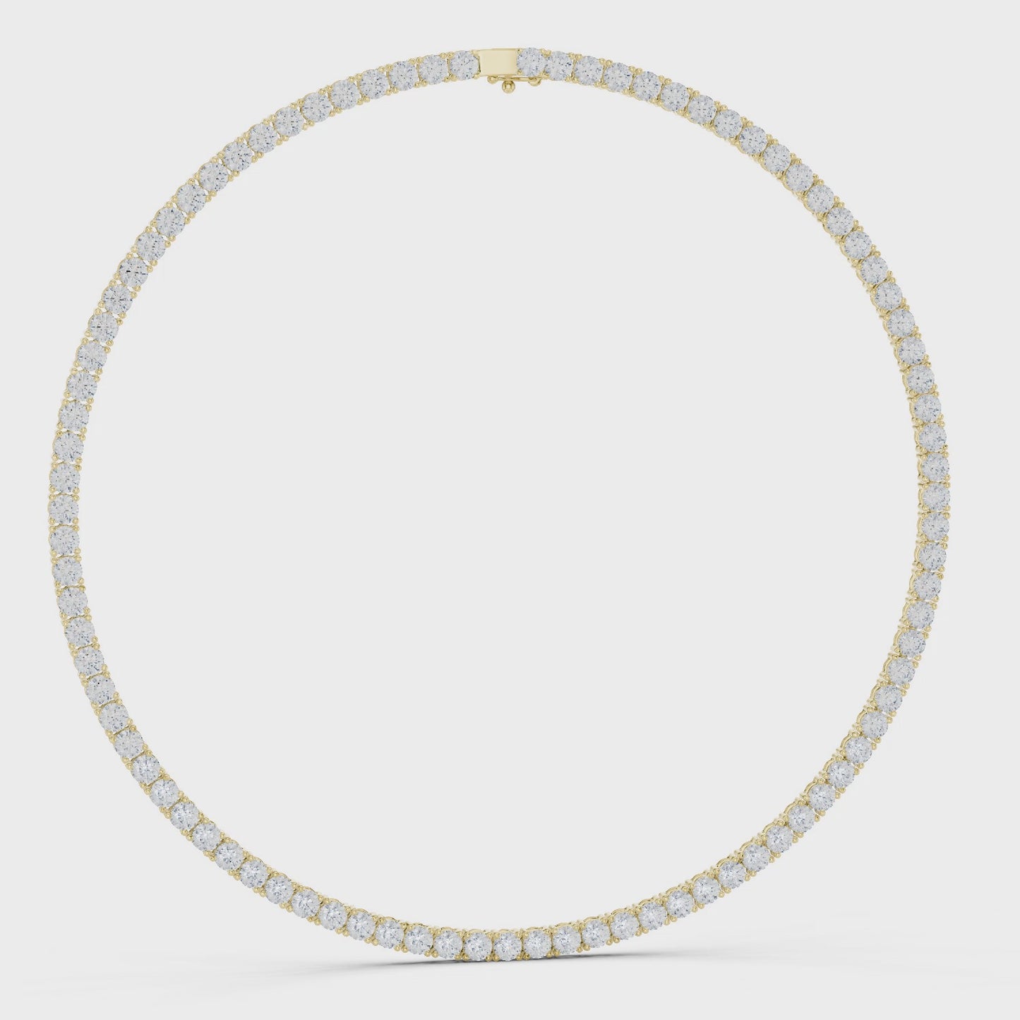 Timeless Everyday Luxury Round Diamond Tennis Necklace