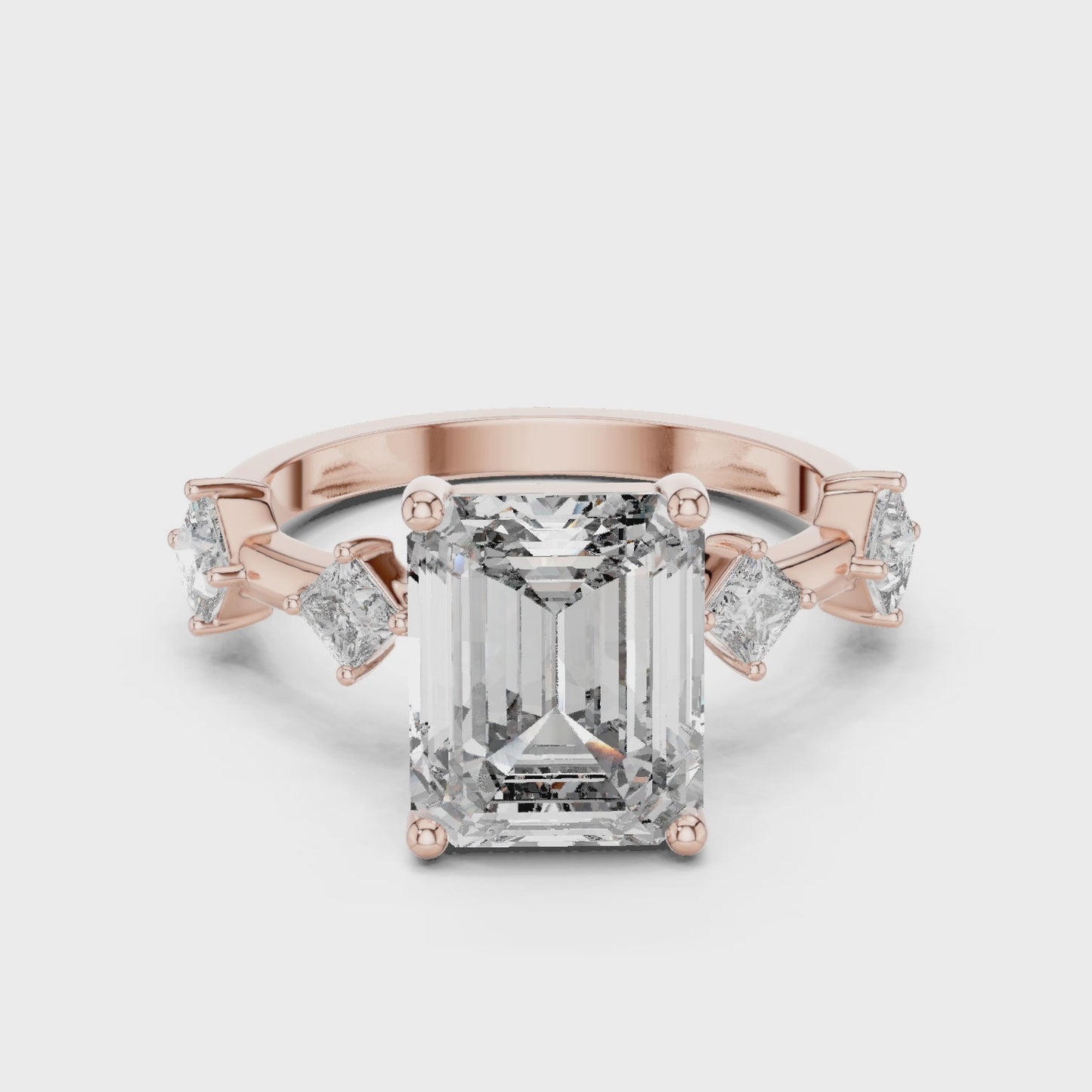 Velmora Emerald Trilogy Ring