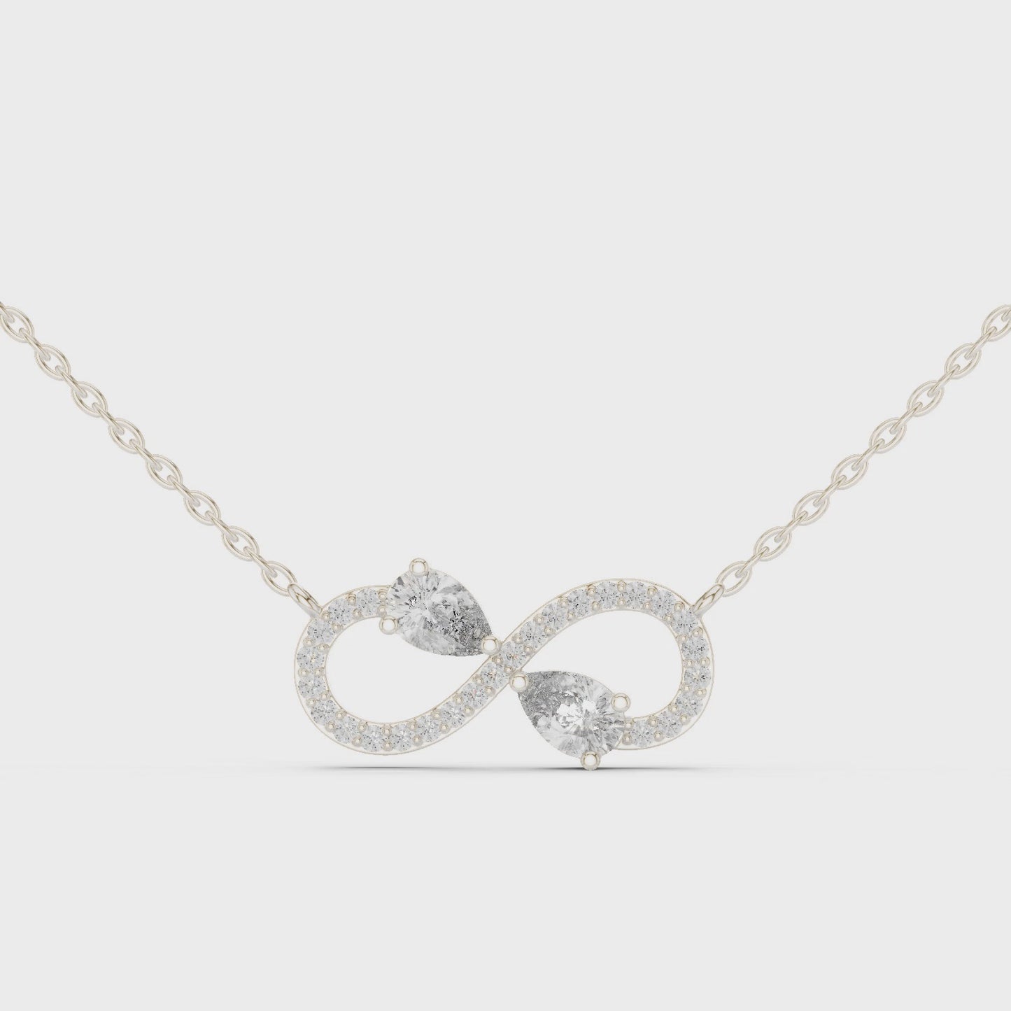 Infinity Diamond Pendant Necklace
