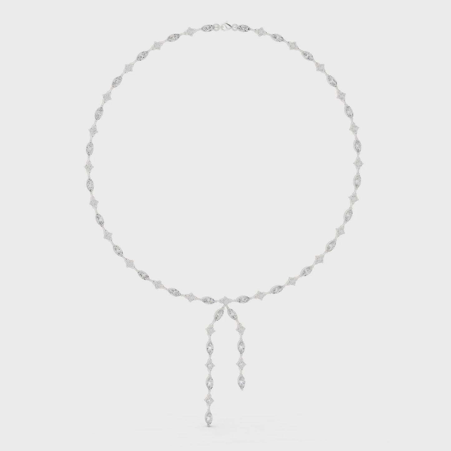 Elegant Everyday Luxury Pendant Marquise Diamond Drop Necklace